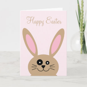 Cartes Pour Fêtes Annuelles Lapin de Pâques Brown