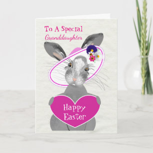 Cartes Pour Fêtes Annuelles Lapin De Pâques Dans Le Bonnet Cute Personnalisé