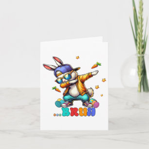 Cartes Pour Fêtes Annuelles Lapin de Pâques drôle de Bruh Dab