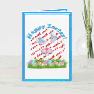 Cartes Pour Fêtes Annuelles Lapin de Pâques (Ears et Nez réglables) Cadre phot