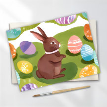 Lapin de Pâques en chocolat | Œufs pastel printani