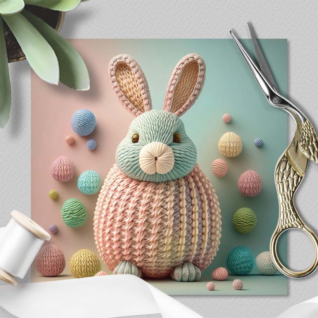 Cartes Pour Fêtes Annuelles Lapin de Pâques fantaisiste et mignon (Créateur téléchargé)