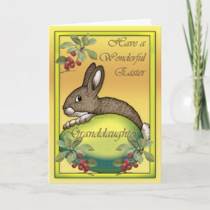 Cartes Pour Fêtes Annuelles Lapin de Pâques heureux avec l'oeuf, pour la