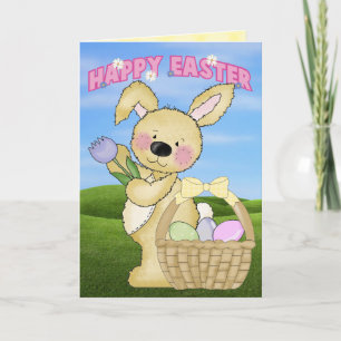 Cartes Pour Fêtes Annuelles Lapin de Pâques mignon