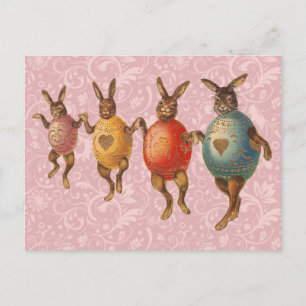 Cartes Pour Fêtes Annuelles Lapin de Pâques Œufs Dansants