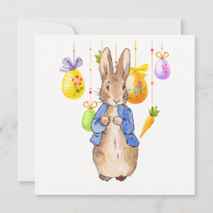 Cartes Pour Fêtes Annuelles Lapin de Pâques Œufs de Pâques 