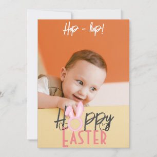 Cartes Pour Fêtes Annuelles lapin de pâques simple pour enfants mignonette pho