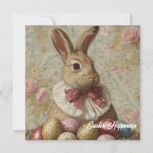Cartes Pour Fêtes Annuelles Lapin de Pâques Vintage Chic Shabby
