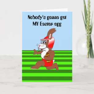 Cartes Pour Fêtes Annuelles Lapin du football