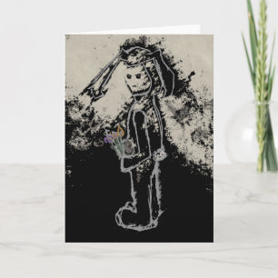 Cartes Pour Fêtes Annuelles lapin sinistre