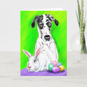 Cartes Pour Fêtes Annuelles LAPINS de great dane Pâques ? !