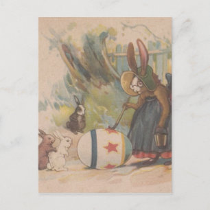 Cartes Pour Fêtes Annuelles Lapins vintages de Pâques