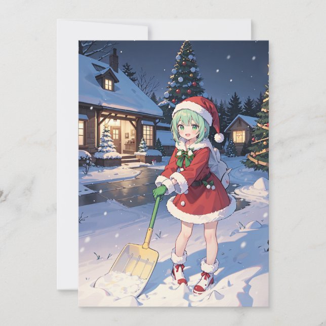 Cartes Pour Fêtes Annuelles Lapis dansant (Devant)