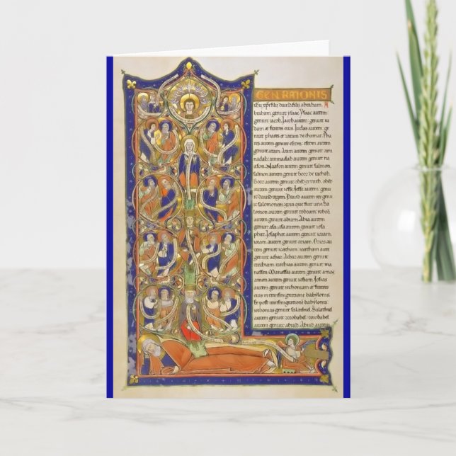 Cartes Pour Fêtes Annuelles L'arbre de Jesse (Devant)