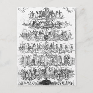 Cartes Pour Fêtes Annuelles L'arbre de Noël