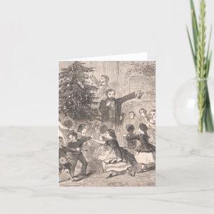 Cartes Pour Fêtes Annuelles L'arbre de Noël Winslow Homer