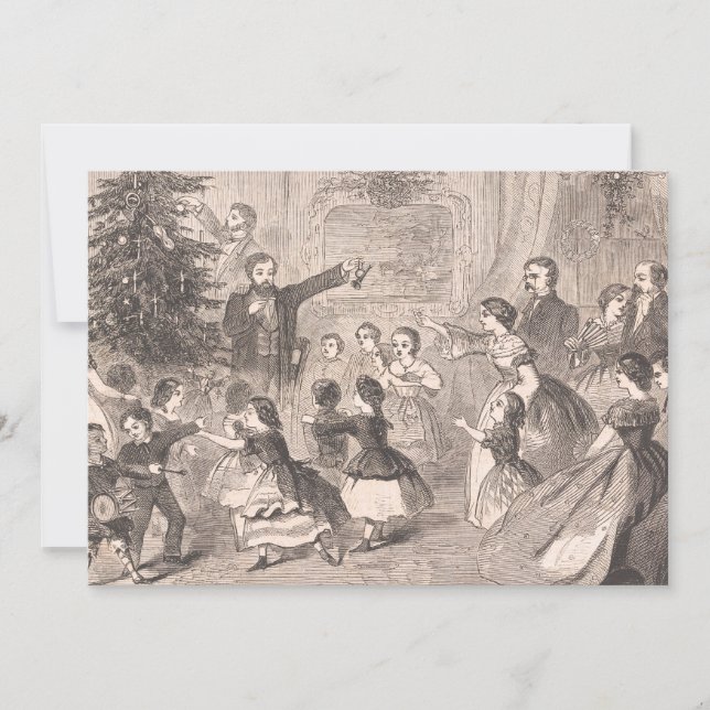 Cartes Pour Fêtes Annuelles L'arbre de Noël | Winslow Homer (Devant)