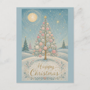 Cartes Pour Fêtes Annuelles L'Arbre du Solstice Pastel