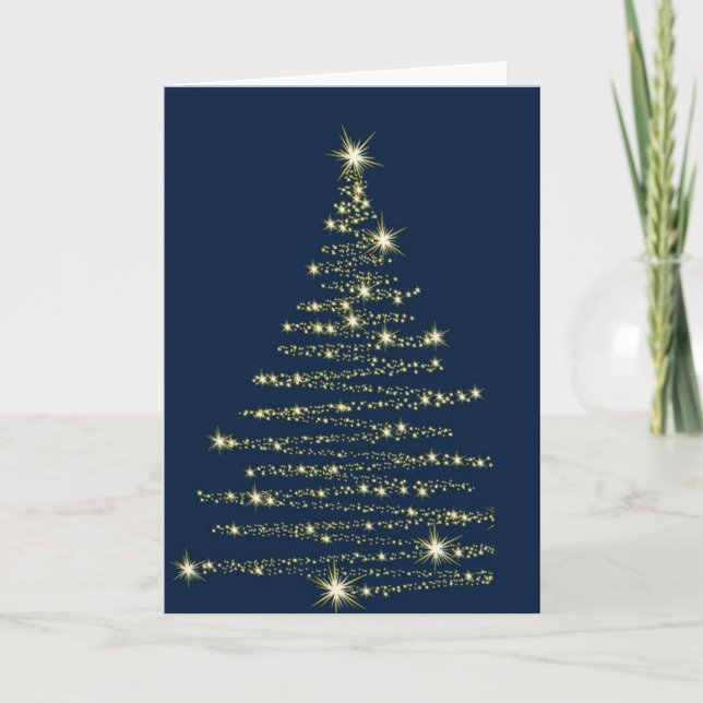 CARTES POUR FÊTES ANNUELLES *L'ARBRE EST LUMINEUX ET NOUS SERONS JOYEUX* NOËL  (Devant)