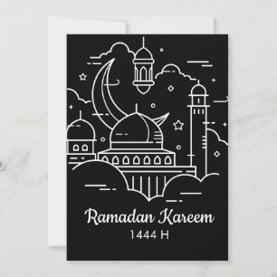 Cartes Pour Fêtes Annuelles L'art en ligne Ramadan Kareem - EID Moubarak