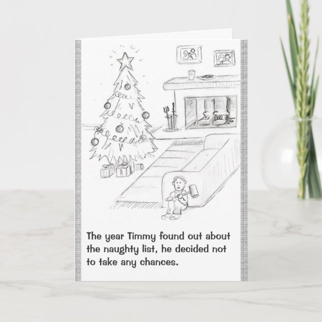 Cartes Pour Fêtes Annuelles L'assurance de Timmy (Devant)