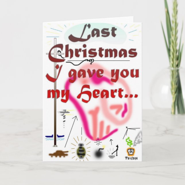 Cartes Pour Fêtes Annuelles Last Christmas. (Devant)