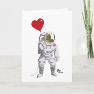 Cartes Pour Fêtes Annuelles L'astronaute Valentine