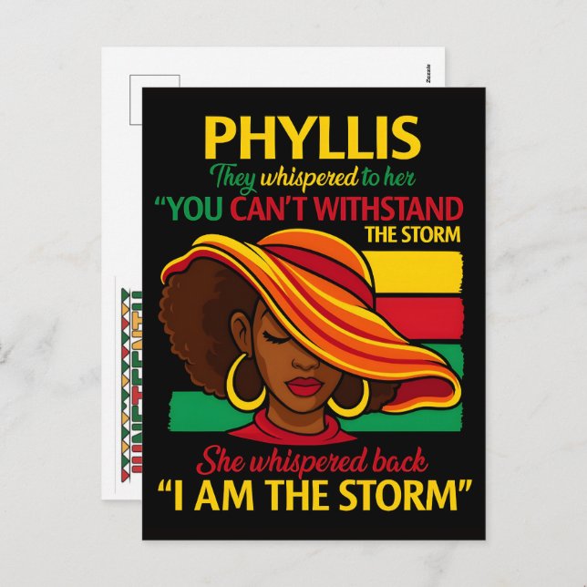 Cartes Pour Fêtes Annuelles Latina Power Woman Flowers Hispanic Pride I Am Sto (Devant / Derrière)