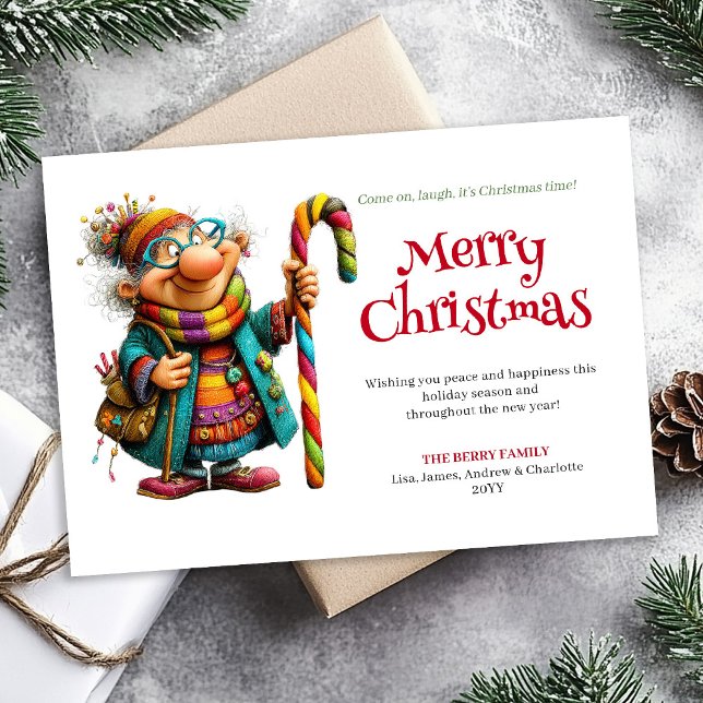 Cartes Pour Fêtes Annuelles Laugh Out Loud Woman Printable Xmas Greeting (Laugh Out Loud Woman Printable Xmas Greeting)