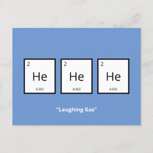 Cartes Pour Fêtes Annuelles Laughing Gas Helium Jeux scientifiques humoristi
