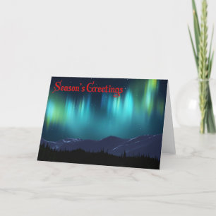 Cartes Pour Fêtes Annuelles L'aurore Borealis