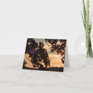 Cartes Pour Fêtes Annuelles L'automne part à Dusk