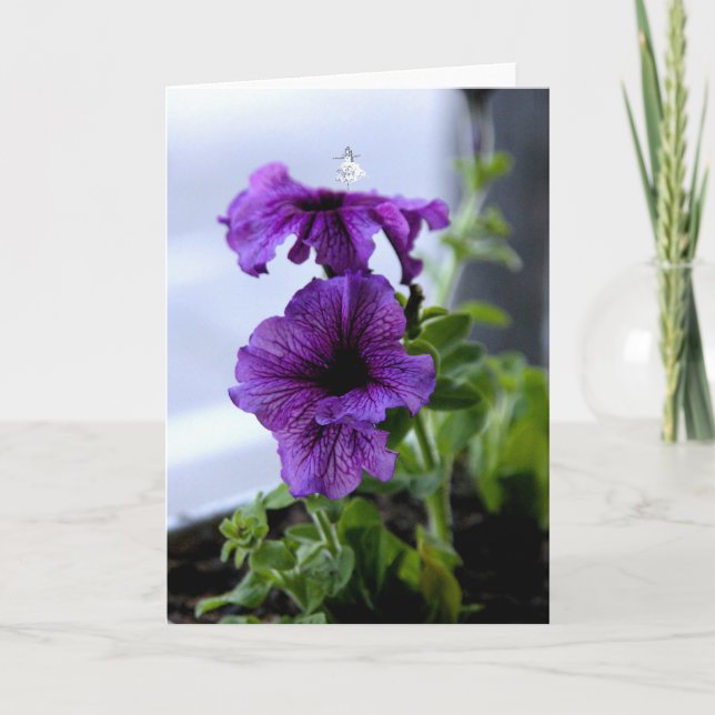 Cartes Pour Fêtes Annuelles Lavender Shadow Fairy (Devant)