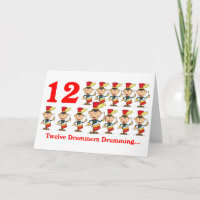 Le 12e jour de Noël, douze tambours Drummers