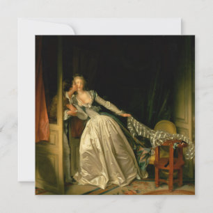 Cartes Pour Fêtes Annuelles Le Baiser à la dérobée Fragonard