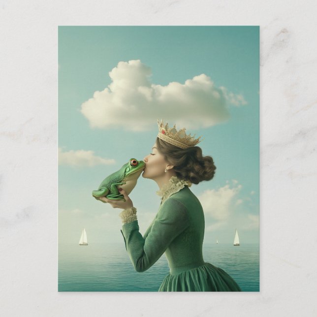 Cartes Pour Fêtes Annuelles Le baiser du prince de la grenouille (Devant)