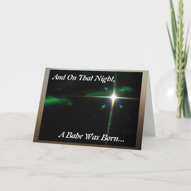 Cartes Pour Fêtes Annuelles Le bébé de Noël…. (Devant)