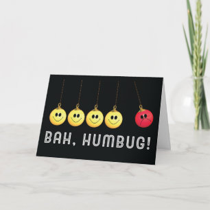 Cartes Pour Fêtes Annuelles Le berceau de Bah Humbug Newton