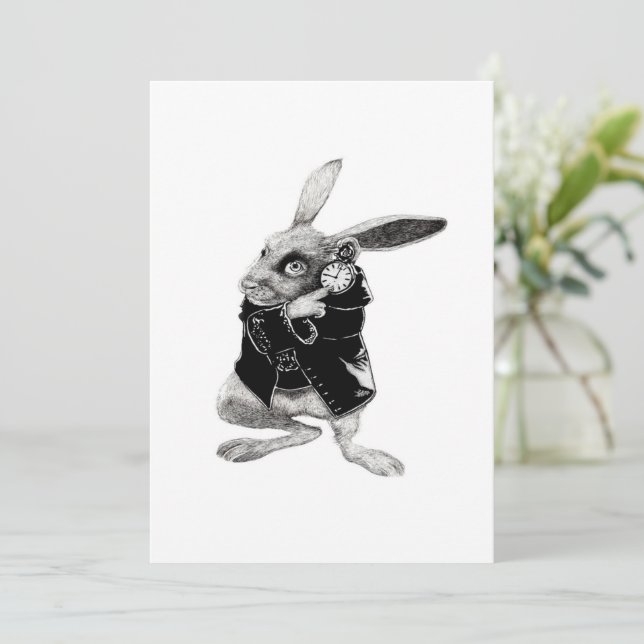 Cartes Pour Fêtes Annuelles Le Black Rabbit Watch (Debout devant)