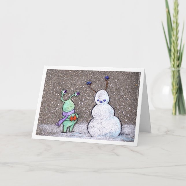 Cartes Pour Fêtes Annuelles le bonhomme de neige des sluggo (Devant)