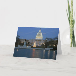 Cartes Pour Fêtes Annuelles Le Capitole américain fête la photo de Noël