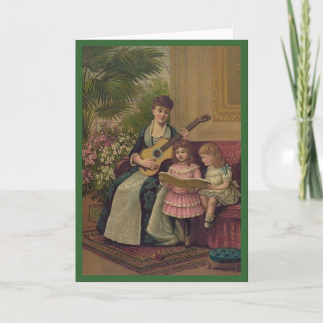 Cartes Pour Fêtes Annuelles Le Carol de Noël (Devant)