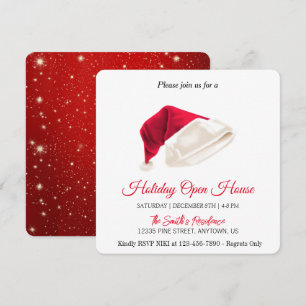 Cartes Pour Fêtes Annuelles Le chapeau du Père Noël, magie de Noël