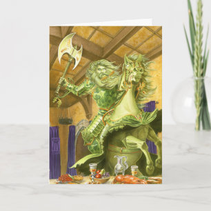 Cartes Pour Fêtes Annuelles Le Chevalier Vert sans frontière