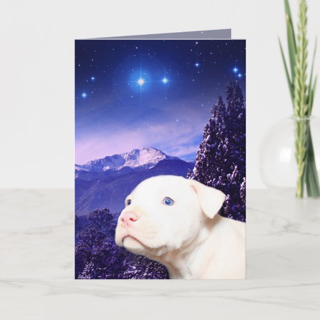 Cartes Pour Fêtes Annuelles Le chien est Dieu écrit vers l'arrière… (Devant)