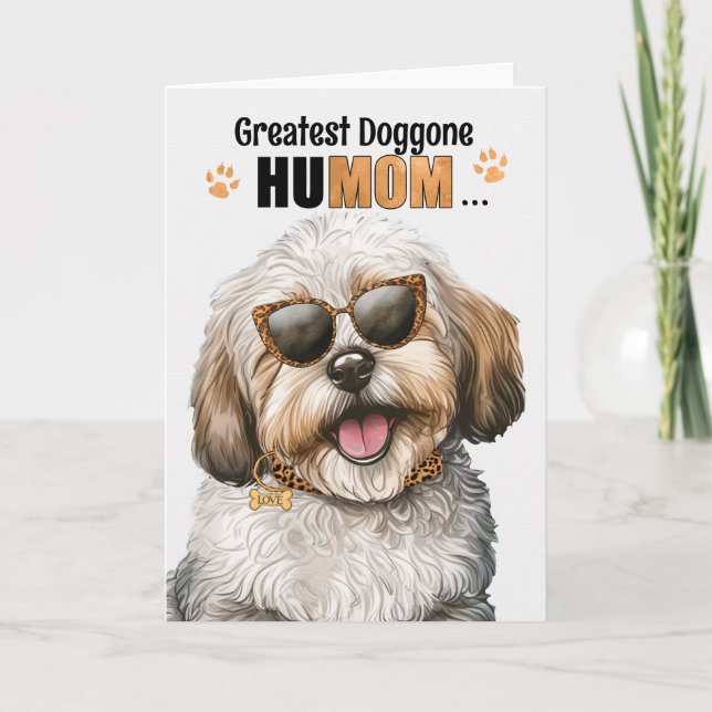 Cartes Pour Fêtes Annuelles Le chien Havanais Best HuMOM Jour des Mères (Devant)