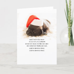 Cartes Pour Fêtes Annuelles Le CHIOT de LABORATOIRE avec le casquette de Père