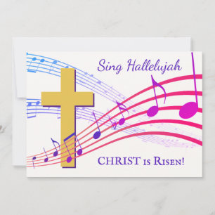 Cartes Pour Fêtes Annuelles LE CHRIST DE HALLELUJAH EST REMONTÉ Pâques