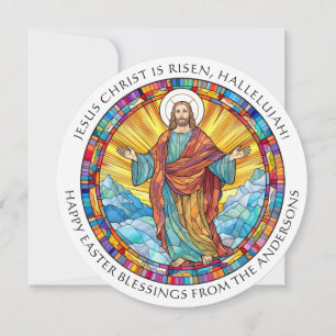 Cartes Pour Fêtes Annuelles Le Christ est ressuscité Pâques catholique religie