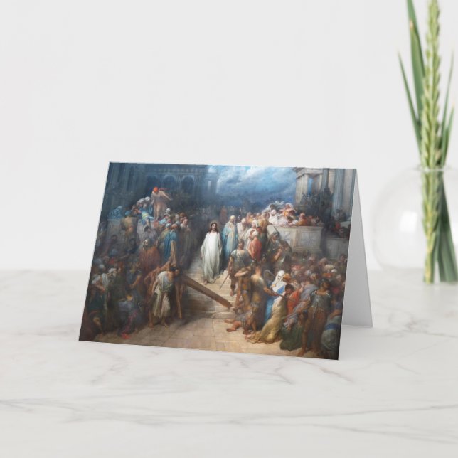 Cartes Pour Fêtes Annuelles Le Christ quitte le prétorium (Devant)